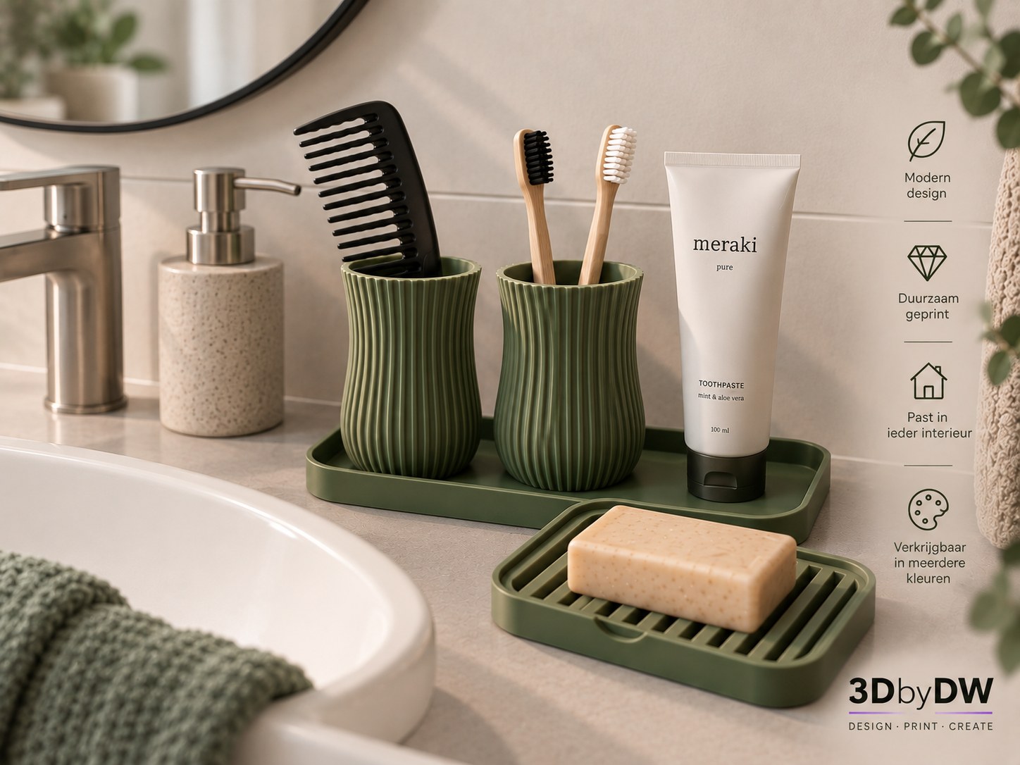 Japandi badkamer organizer - Los